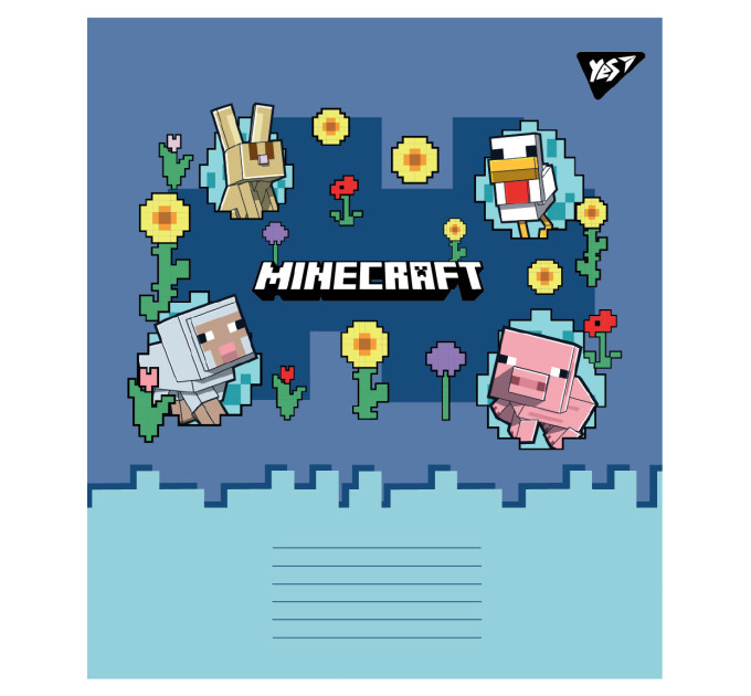 Тетрадь ученическая А5 Yes Minecraft Spring,12 листов., клетка Тетрадь школьная