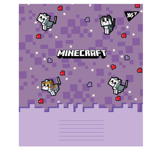 Тетрадь ученическая А5 Yes Minecraft Spring,12 листов., клетка Тетрадь школьная