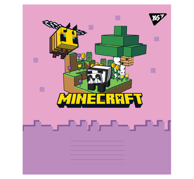 Тетрадь ученическая А5 Yes Minecraft Spring,12 листов., клетка Тетрадь школьная