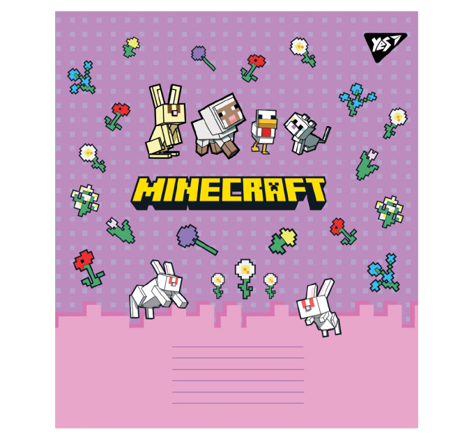 Тетрадь ученическая А5 Yes Minecraft Spring,12 листов., клетка Тетрадь школьная