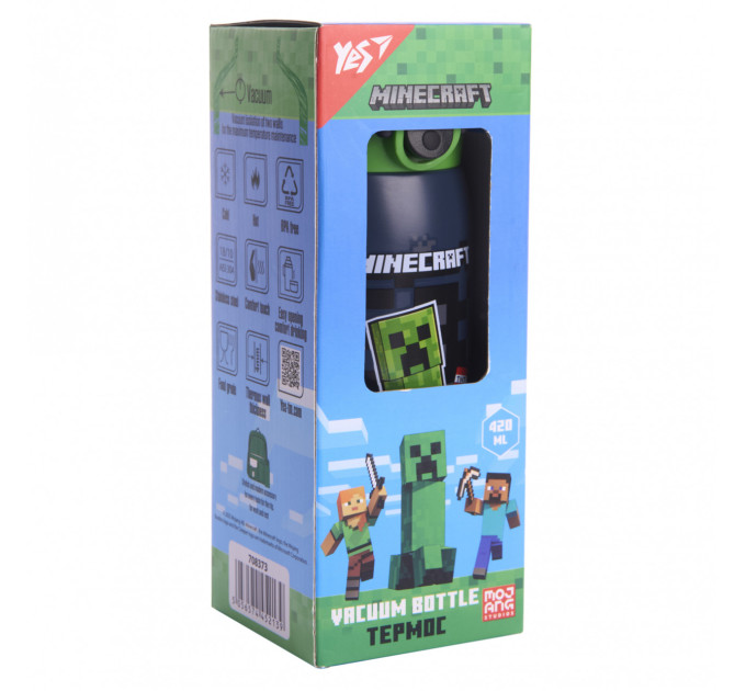 Термос школьный Yes Minecraft 420 мл Термос для мальчика
