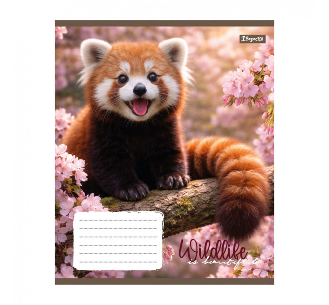 Тетрадь ученическая "Wildlife is beautiful" А5 ,24 листов, клетка