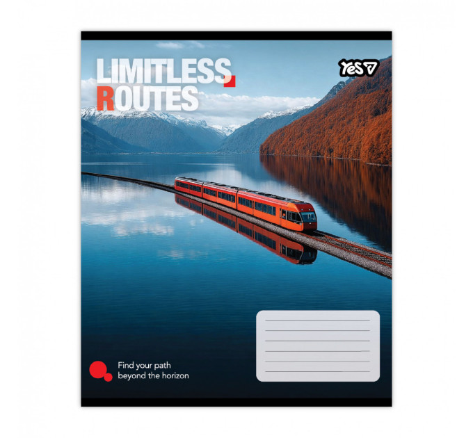 Тетрадь ученическая А5 Limitless routes 48 листов, клетка