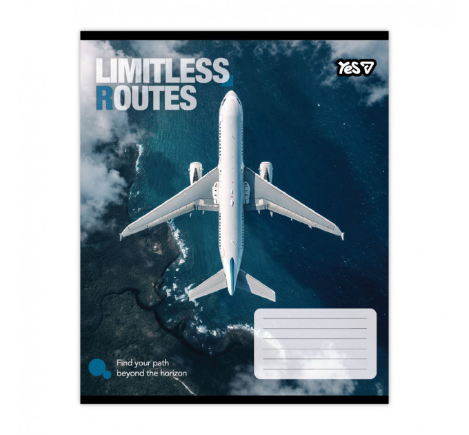 Тетрадь ученическая А5 Limitless routes 48 листов, клетка
