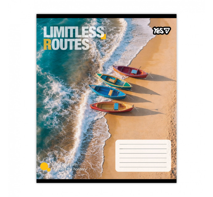 Тетрадь ученическая А5 Limitless routes 48 листов, клетка