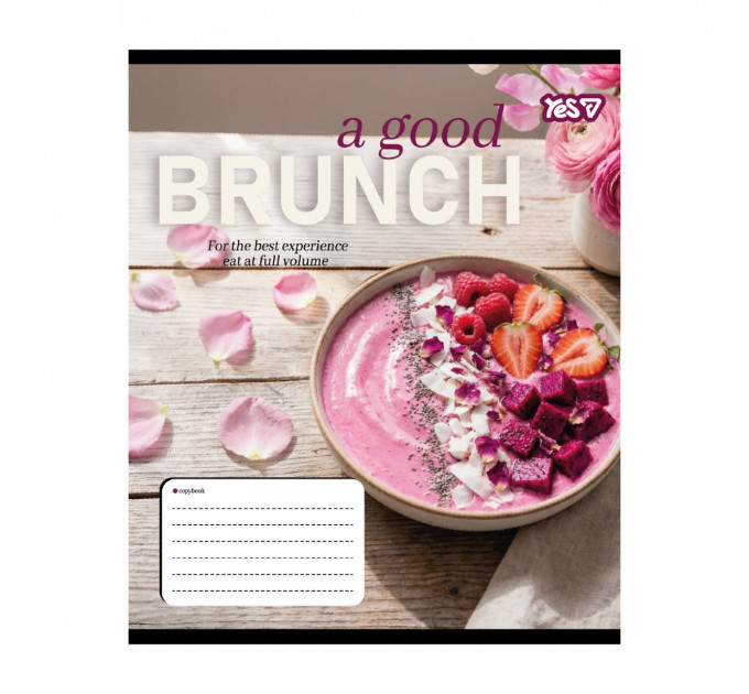 Тетрадь ученическая А5 Yes Brunch 24 л., линия Тетрадь