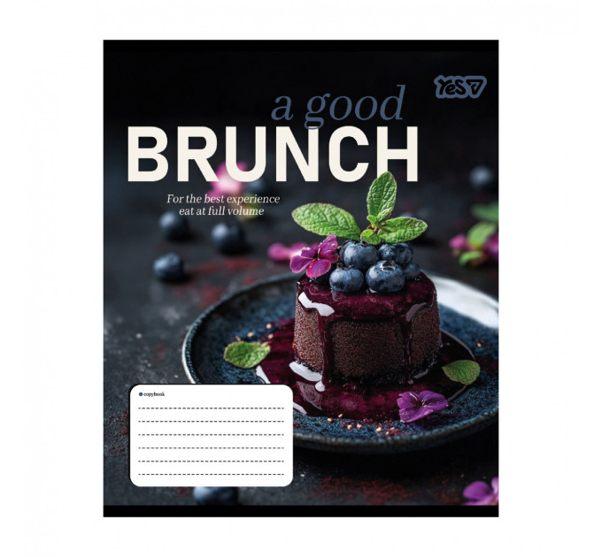 Тетрадь ученическая А5 Yes Brunch 24 л., линия Тетрадь