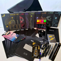 Набір канцтоварів для школи серії Black 7-11 клас, 60 предметів, унісекс Набір для підлітків