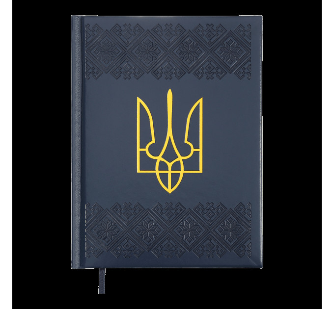Щоденник датований 2027 Buromax Heraldry A5, кобальтовий штучна шкіра Подарунок чоловіку
