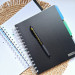 Тетрадь на пружине А5 Black Classic, 120 л. клетка, 3 разделителя, пластиковая обложка, черный Блокнот на пружине