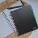 Тетрадь на пружине А5 Black Classic, 120 л. клетка, 3 разделителя, пластиковая обложка, черный Блокнот на пружине