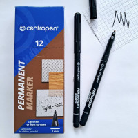 Маркер перманентний Centropen 2536/01 Permanent 1 мм чорний.