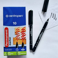 Маркер Centropen 2846 Permanent 1 мм чорний
